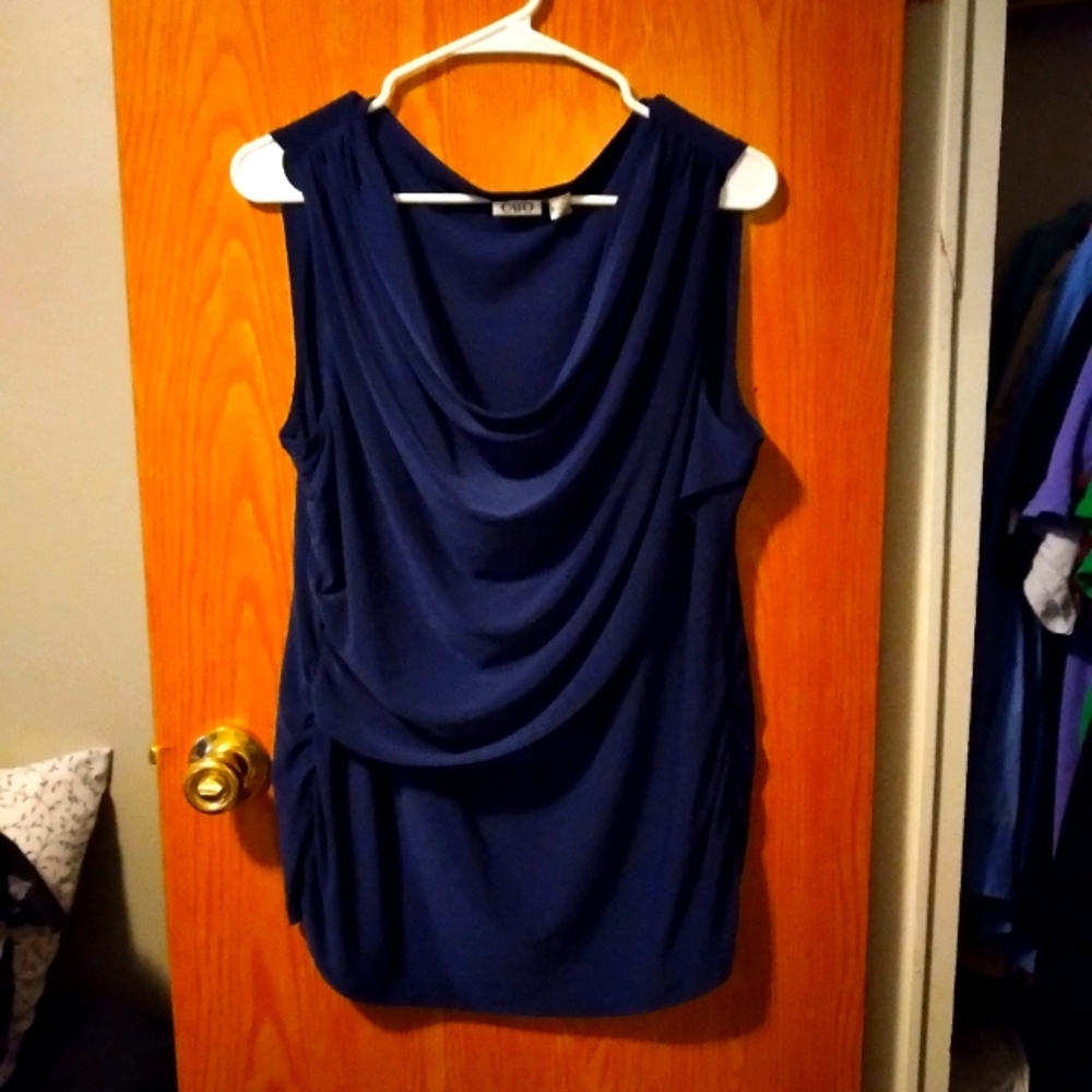 XL Dark Blue Cato Blouse